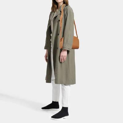 Shop Apc A.p.c. | Demi-lune Bag In Camel Calfskin