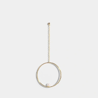 Shop Anissa Kermiche | Rondeur Perlee Chain Mono Earring