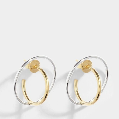 Shop Charlotte Chesnais Saturn Small Earrings In Metallic