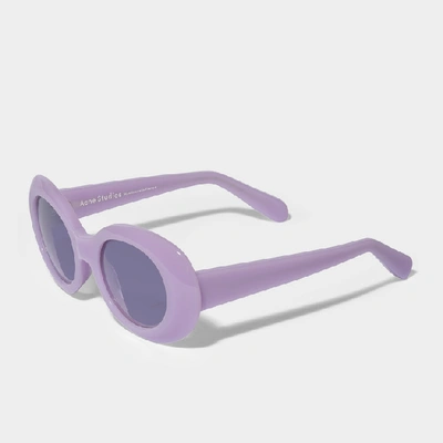 Shop Acne Studios | Mustang Sunglasses In Violet And Purple Acetate