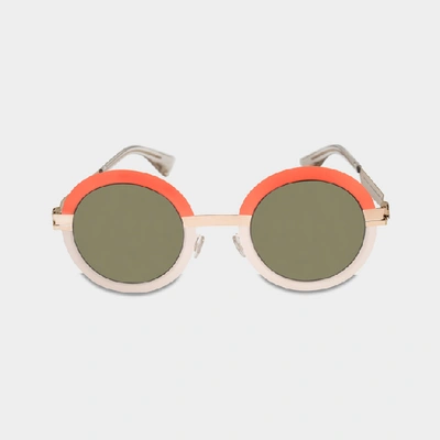 Shop Mykita Studio 4.3 Sunglasses In Tangerine Des Mod Acetate And Metal