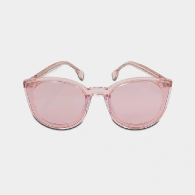 Shop Spektre Denora Sunglasses In Crystal Rose And Pink Pastel Ultra Thin Acetate
