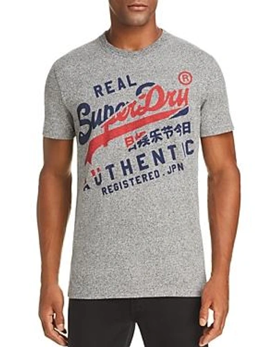 Shop Superdry Vintage Authentic Graphic Tee In Phoenix Gray Grit