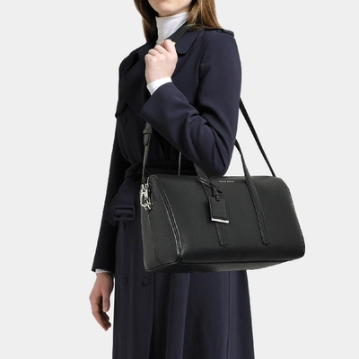 Hugo Boss | Taylor Duffle Bag In Black Grained Calfskin | ModeSens