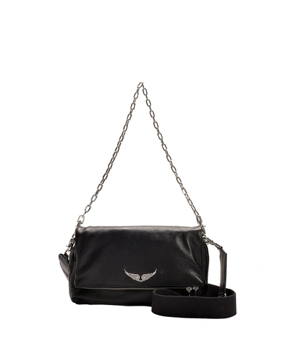 Zadig & Voltaire Rocky Hobo Bag -  -  Black - Leather In Black