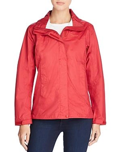Shop Marmot Precip Packable Short Jacket In Sienna Red