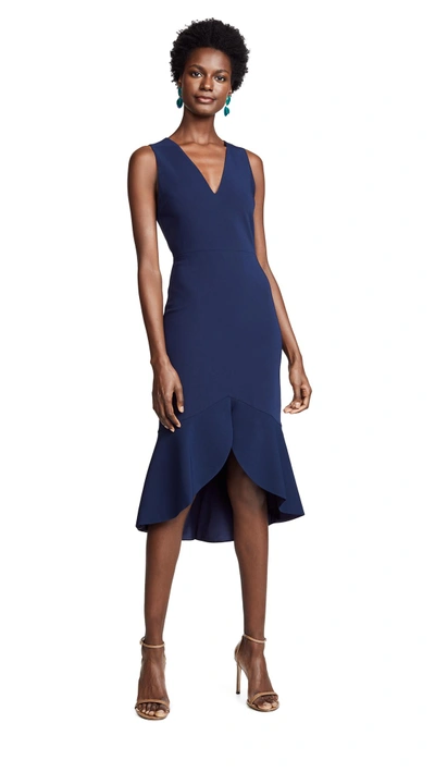 Shop Alice And Olivia Blakesley Dress In Sapphire