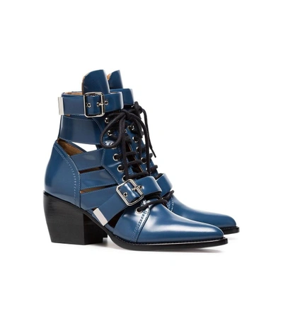 Shop Chloé Rylee Boot In Blue