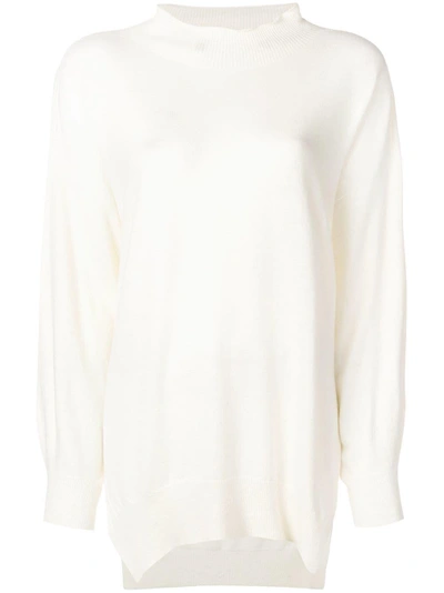 Shop Pinko Turtleneck Sweater In White