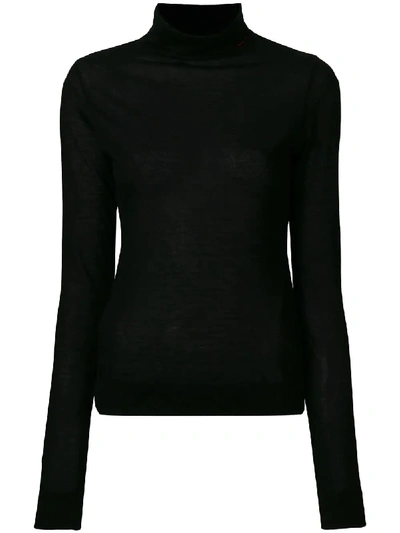 Shop Pinko Turtleneck Sweater In Black