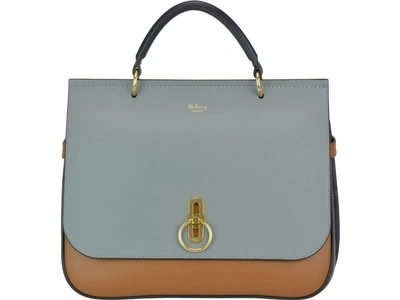 Shop Mulberry Amberley Bag In Smoke/tobacco/midnight