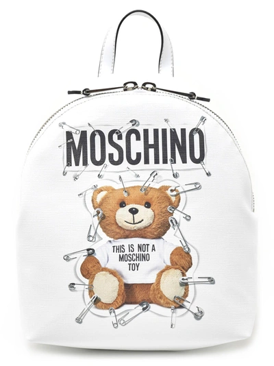 Shop Moschino Bag In White