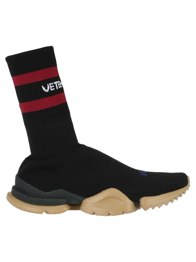 Shop Vetements - High Socks Sneakers In Black