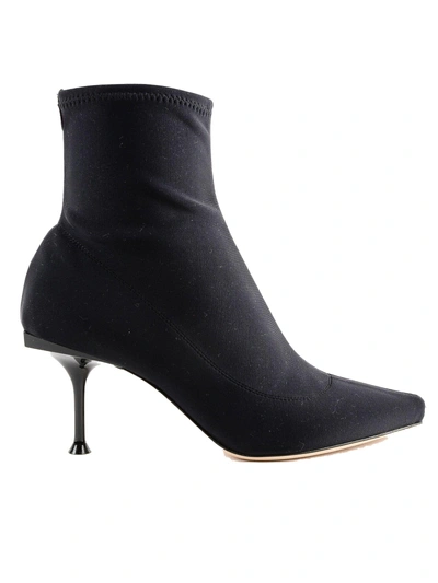 Shop Sergio Rossi Selva Stretch Ankle Boots In Black