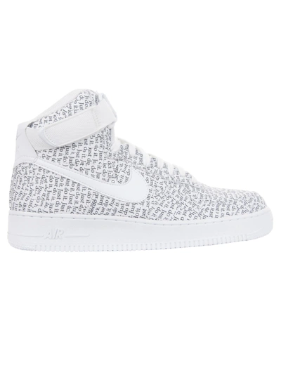 Shop Nike Wmns Air Force 1 High Lx In Bianco