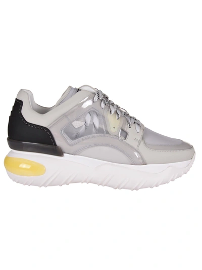 Shop Fendi Elevated Sole Runner Sneakers In F13tm Vetro+ghiaccio+bianco