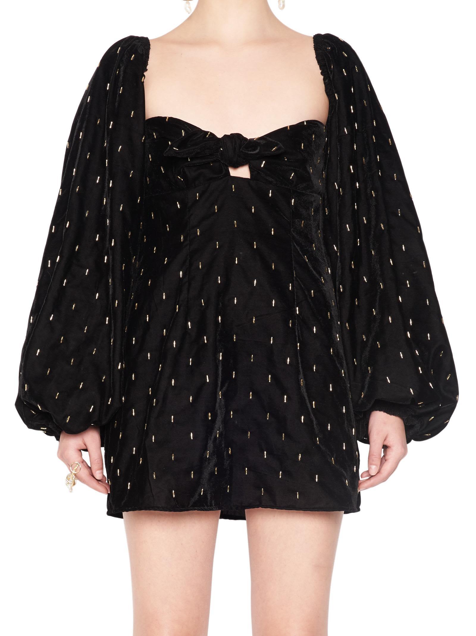 attico polka dot dress