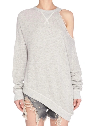 Shop R13 'distorted' Sweatshirt In Grey