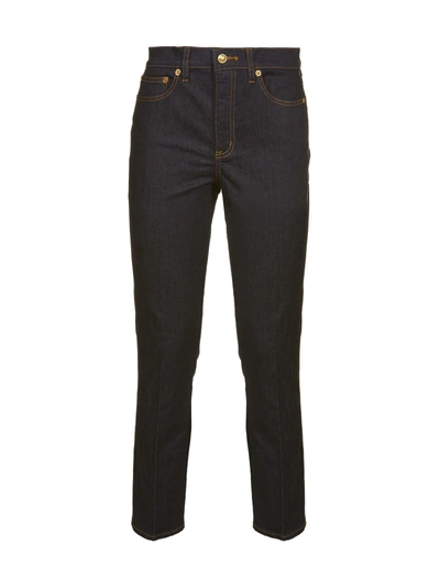 Shop Tory Burch Skinny Fit Jeans In Blue