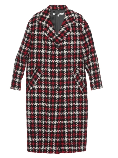 Shop Mcq By Alexander Mcqueen Wool Coat In Small Check