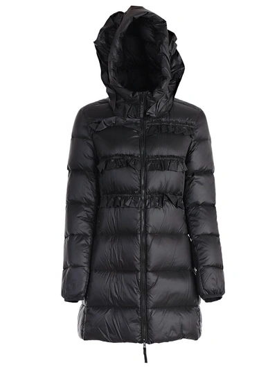Shop Twinset Twin-set Hooded Padded Jacket In Nero