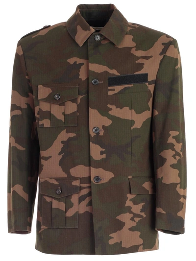 Shop Gosha Rubchinskiy Camouflage Hybrid Jacket