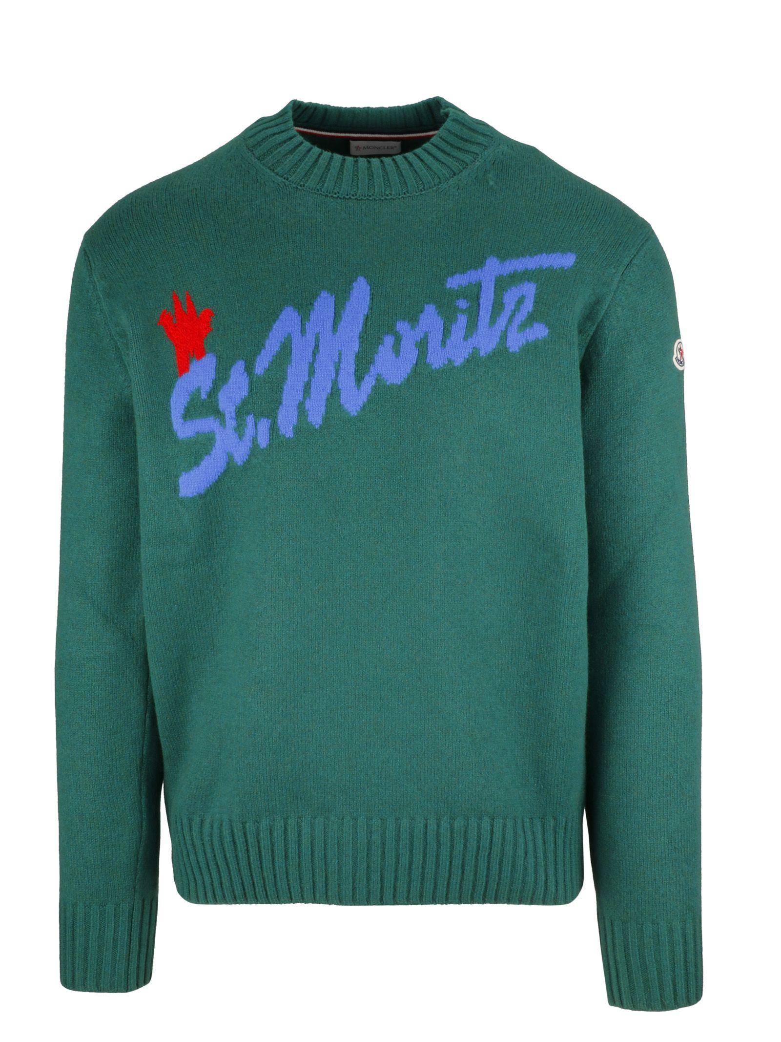 moncler green sweater