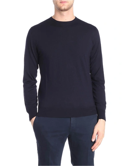 Shop Luigi Borrelli Classic Sweater In Blue