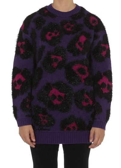 Shop Marc Jacobs Sweater In Purple Multi