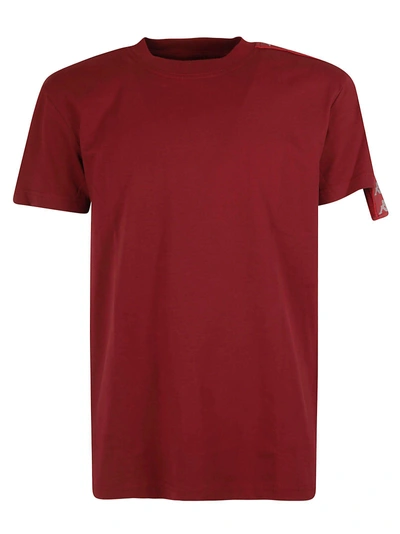 Shop Kappa Kontroll Logo Stripe T-shirt In Red
