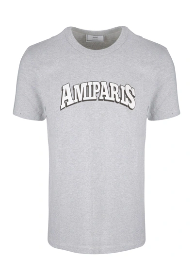 Shop Ami Alexandre Mattiussi Ami Paris Print T-shirt In 055