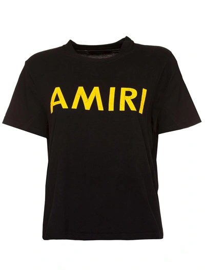 Shop Amiri Logo T-shirt In Nero