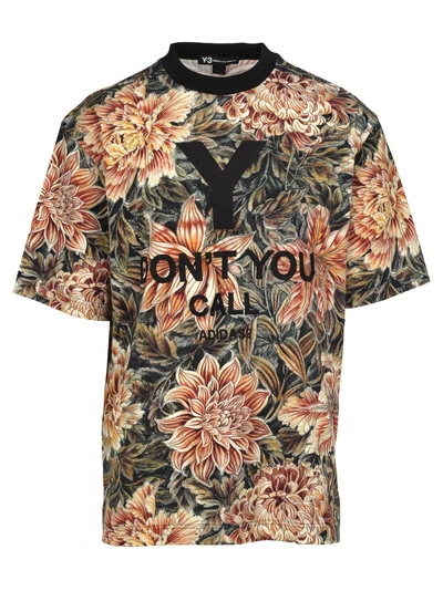 Y-3 Adidas Y3 Tshirt All Over Print In Multicoloured | ModeSens