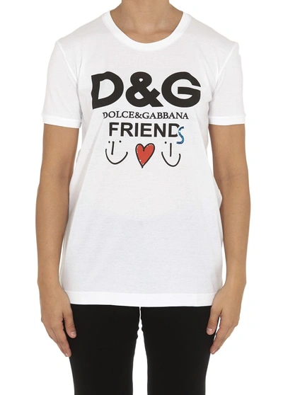 Shop Dolce & Gabbana T-shirt In White