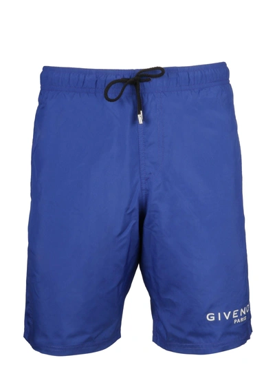 Shop Givenchy Side Logo Swim Shorts In 405