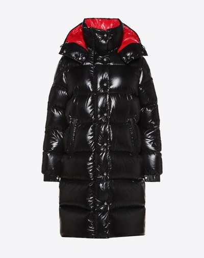 Valentino Moncler Vltn Quilted Down Coat In Black | ModeSens