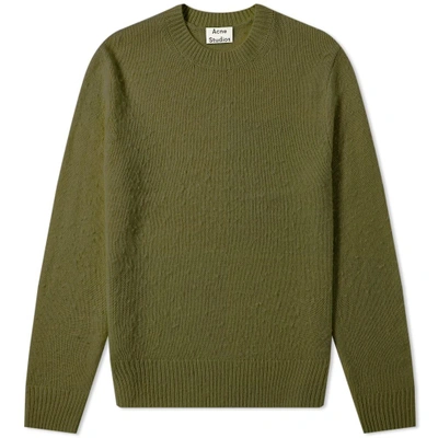 Shop Acne Studios Peele Cashmere Knit In Green