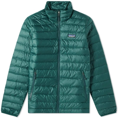 Shop Patagonia Down Sweater Jacket In Green