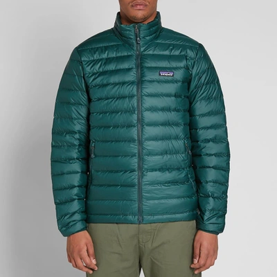 Shop Patagonia Down Sweater Jacket In Green