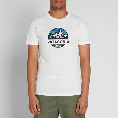 Shop Patagonia Fitz Roy Scope Organic Tee In White