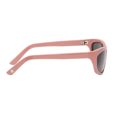 Shop Acne Studios Pink Bla Konst Lou Sunglasses In Pink/black
