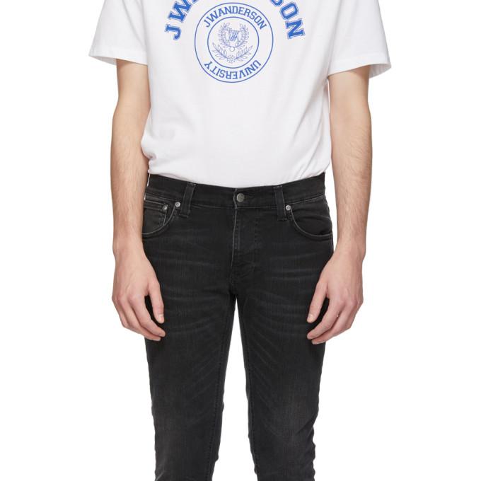 nudie jeans tight terry rainy black