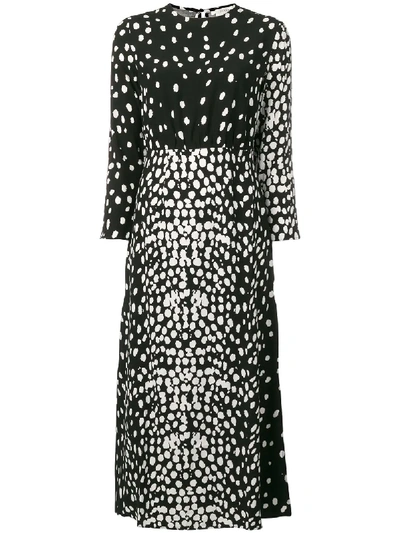 Shop Rixo London Spot Print Dress - Black
