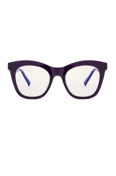 Shop The Book Club Harlot's Bed Glasses In Deep Purple