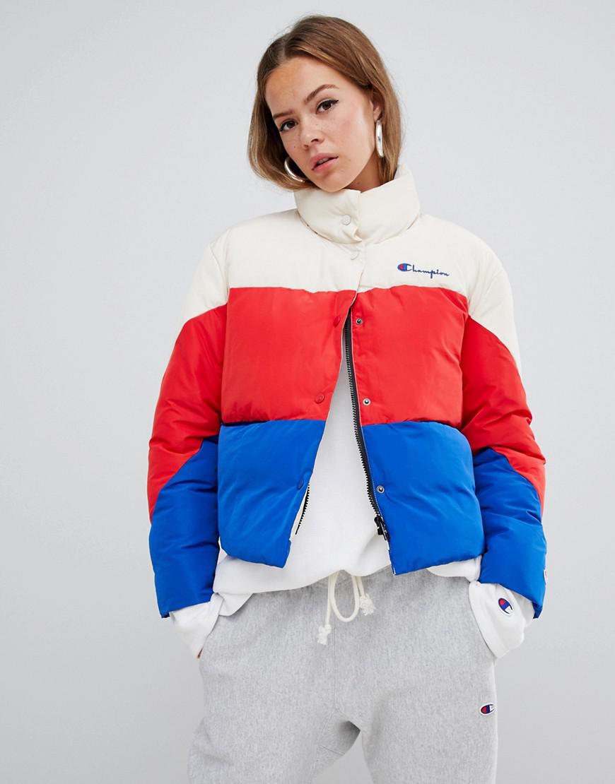 champion color block jacket