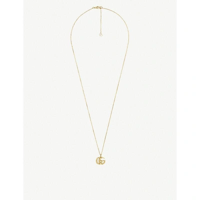 Shop Gucci Gg Running 18ct Yellow-gold Necklace