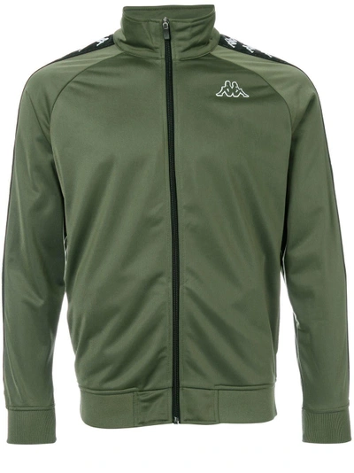 Shop Kappa Zipped Sport Jacket - Green