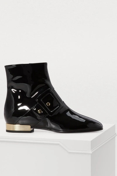 Shop Roger Vivier Trompe L'eil Ankle Boots In Black