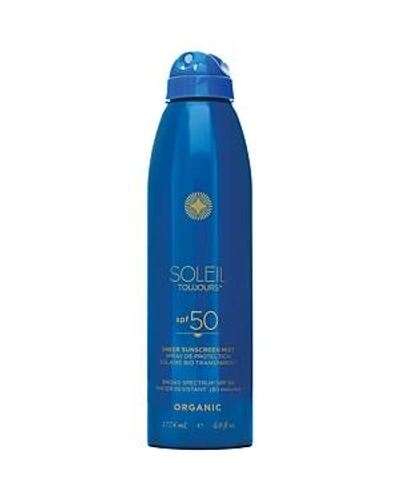 Shop Soleil Toujours Spf 50 Organic Sheer Sunscreen Mist 6 Oz. In No Color