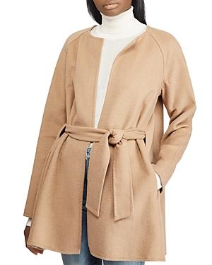 ralph lauren wrap coat camel